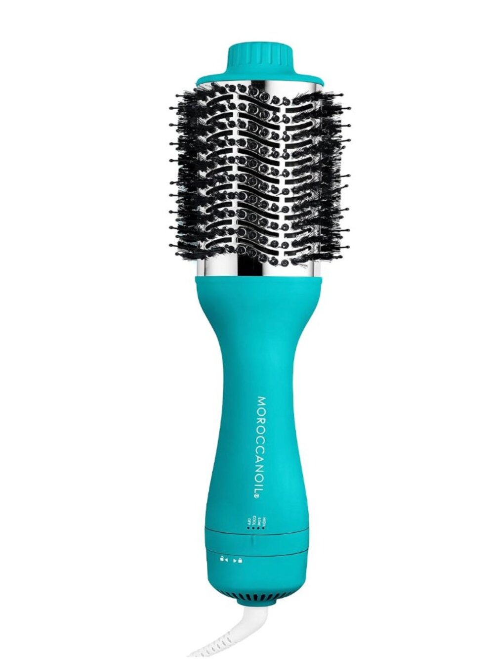 NEW Moroccanoil Effortless Style 4-in-1 Blow-Dryer Brush Blue Moroccan Oil